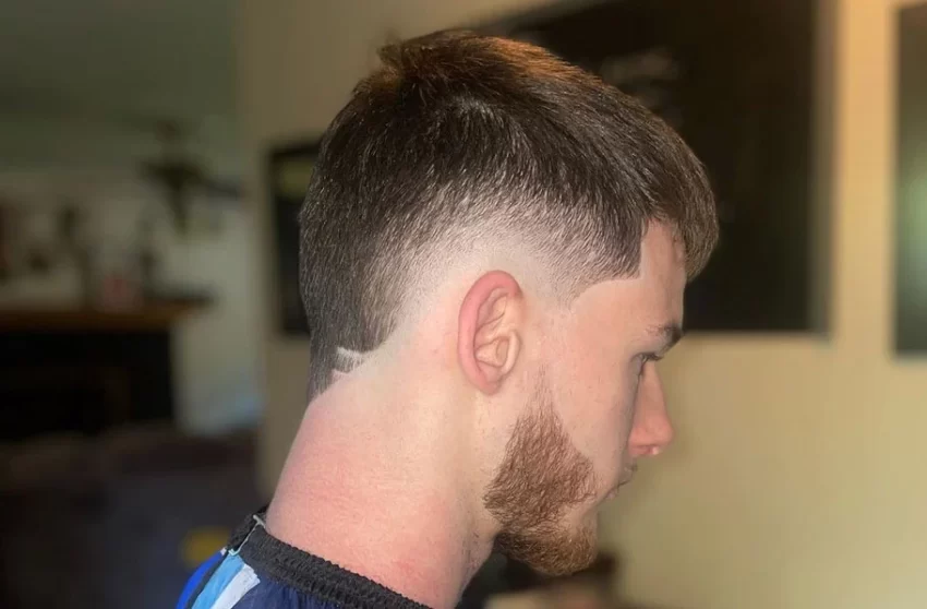 Burst Fade Curly Hair